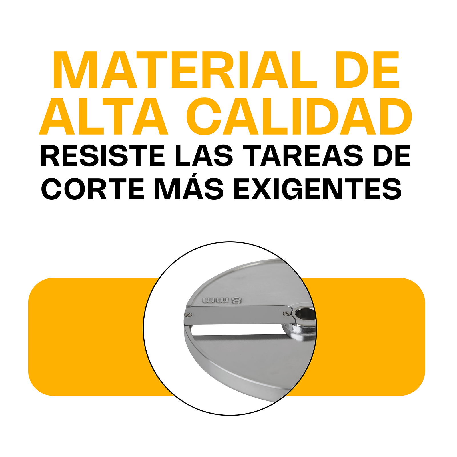 Discos para Procesador de Alimentos de 8 mm