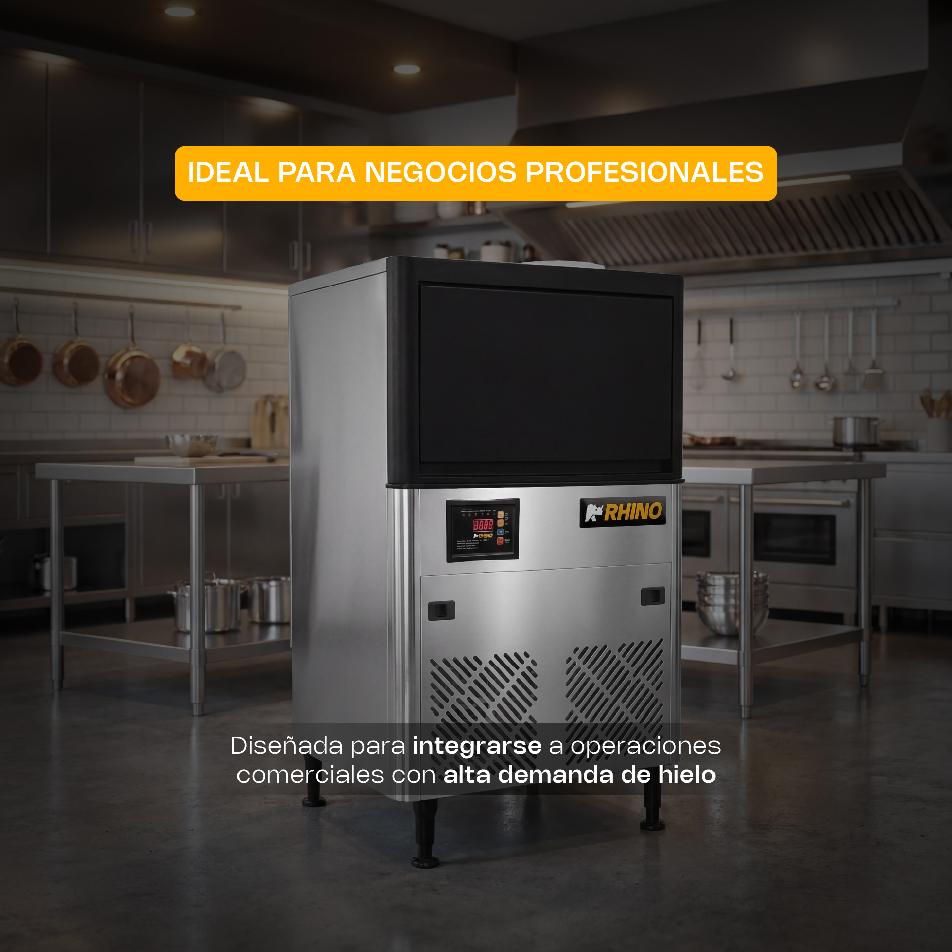 Fábrica Multifuncional de Hielo en Cubo 40 kg