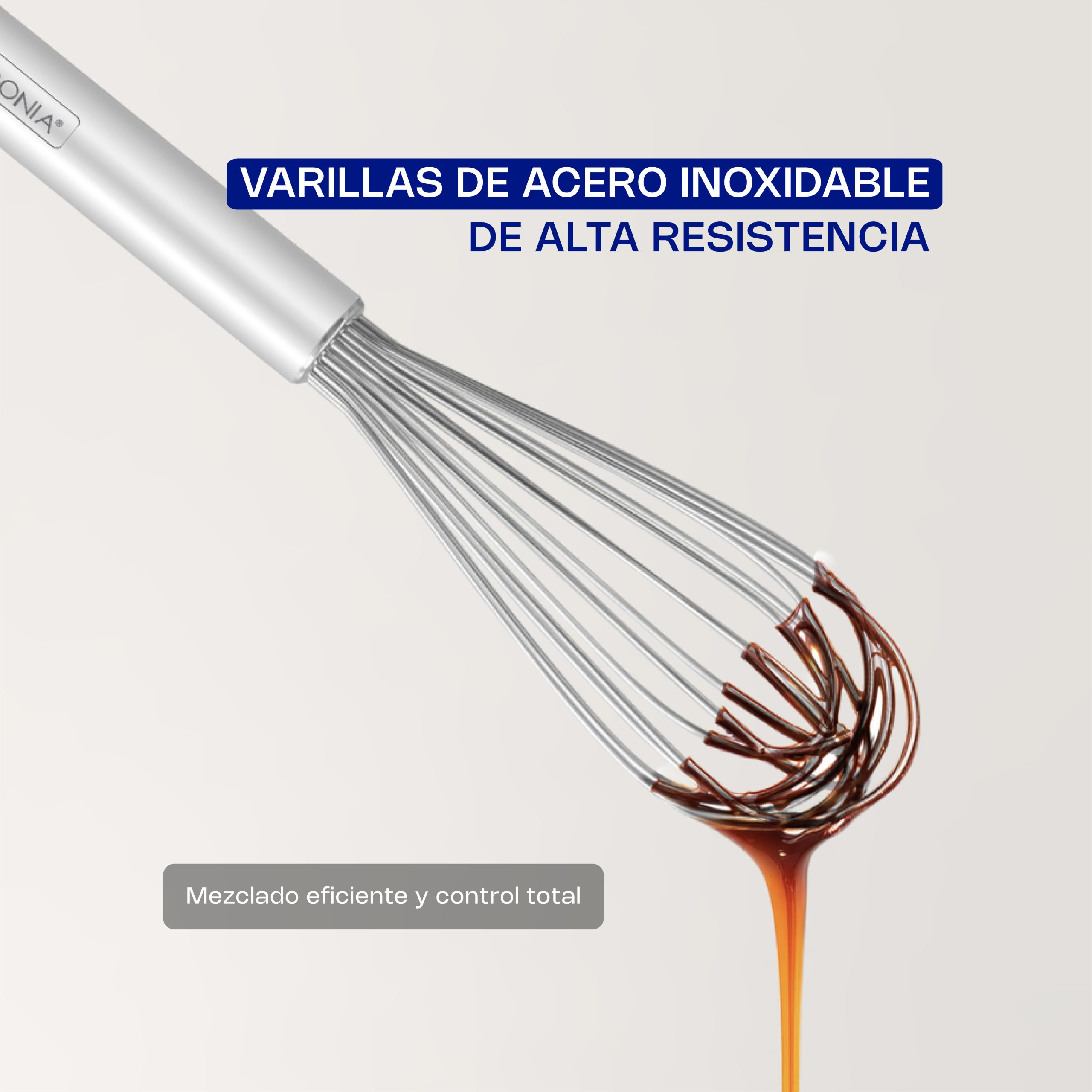 Batidor Francés de Acero Inoxidable 10"