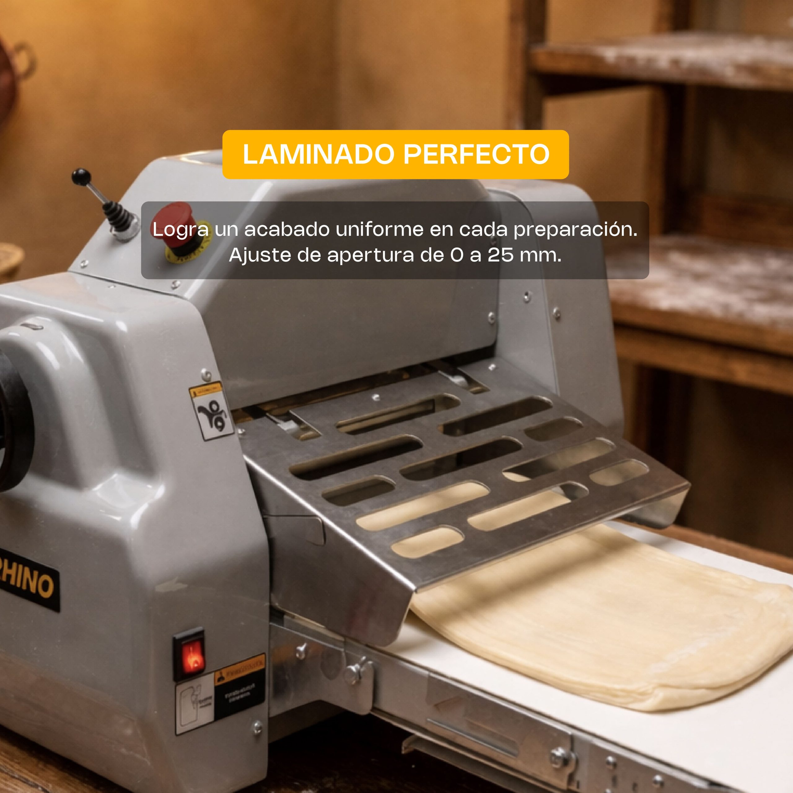 Laminadora de Mesa con Bandas Reversible