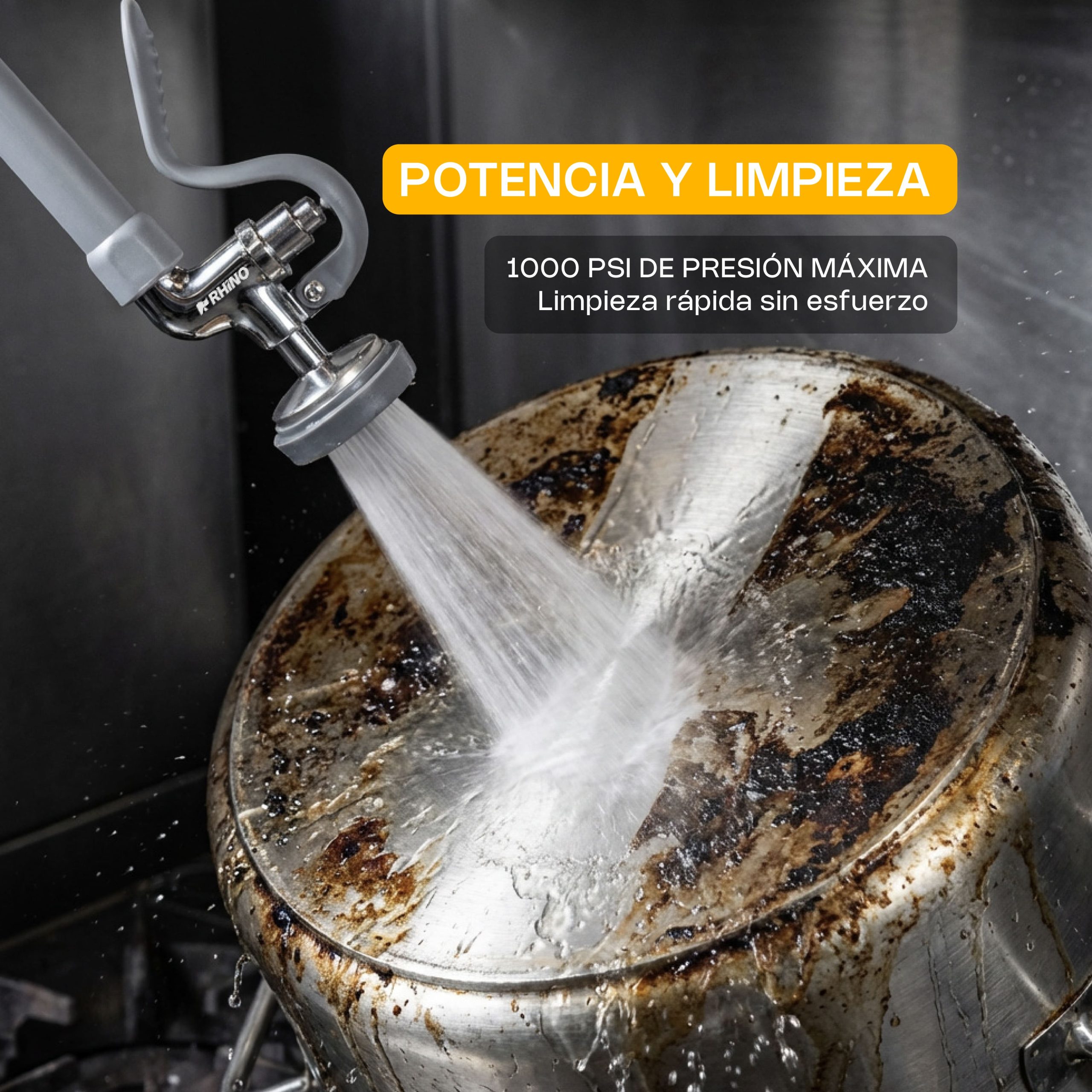 Manguera de Prelavado a Cubierta con 2 Llaves Juntas
