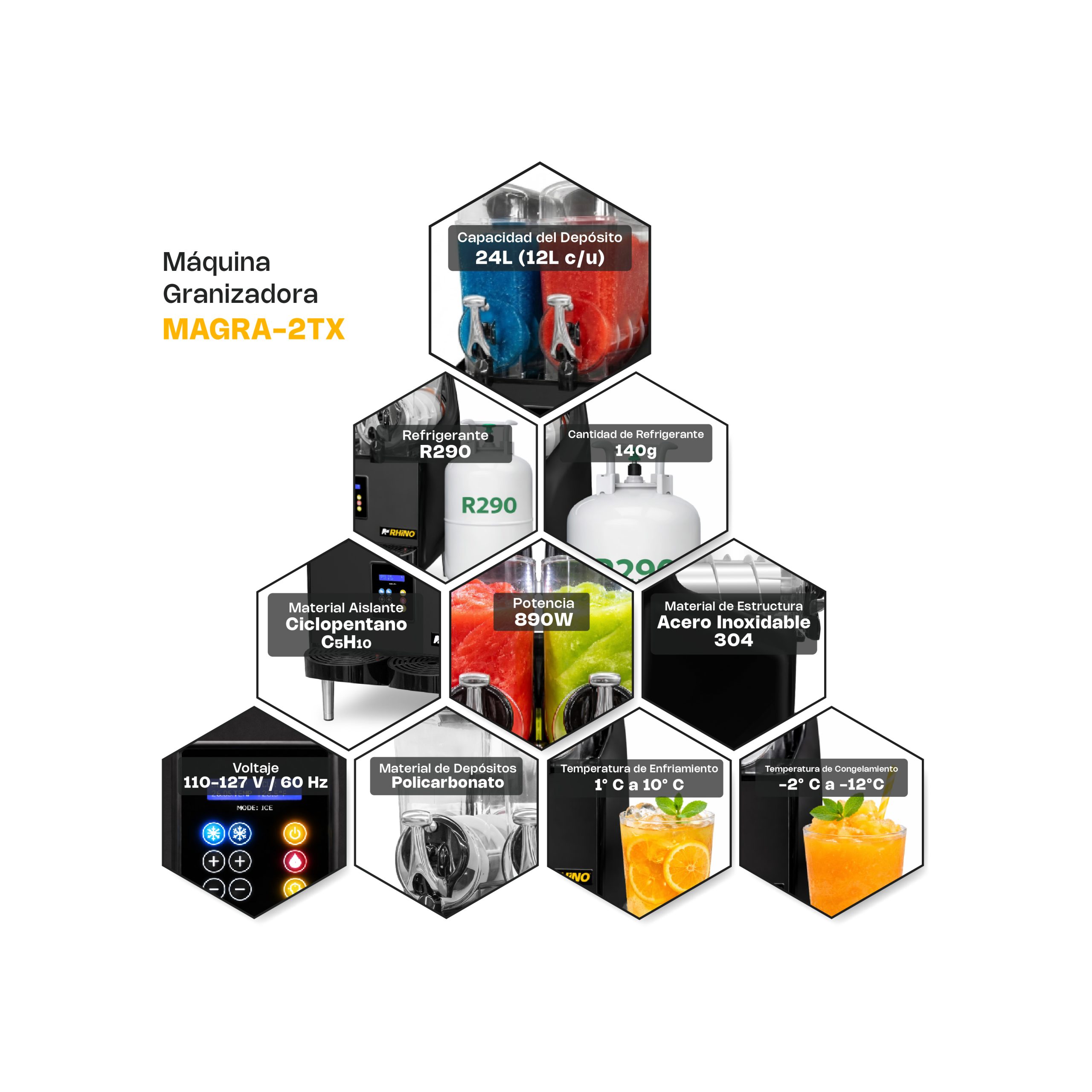 Máquina Granizadora Premium 24 L