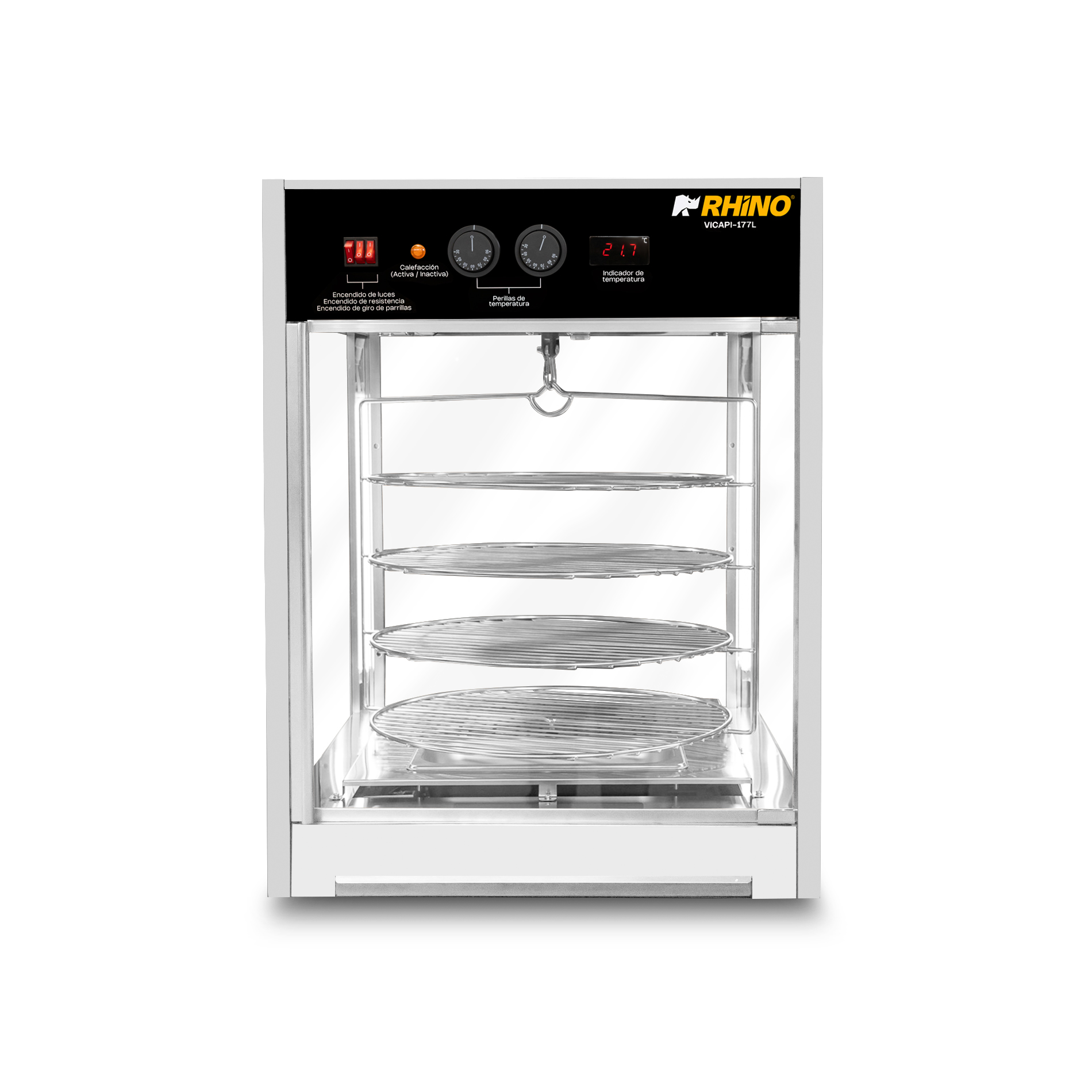 Vitrina Calentadora de Pizza 177L
