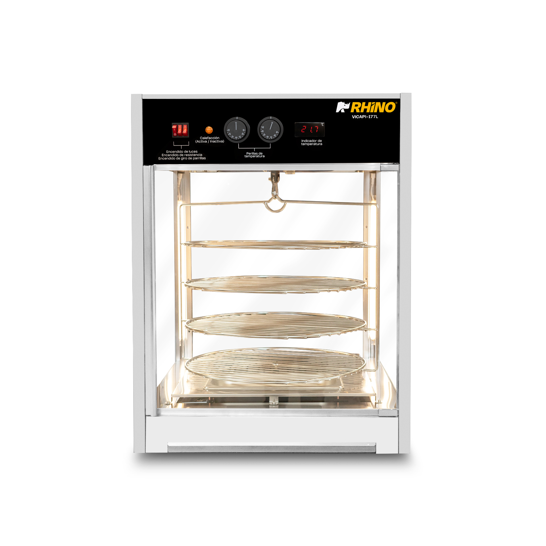 Vitrina Calentadora de Pizza 177L