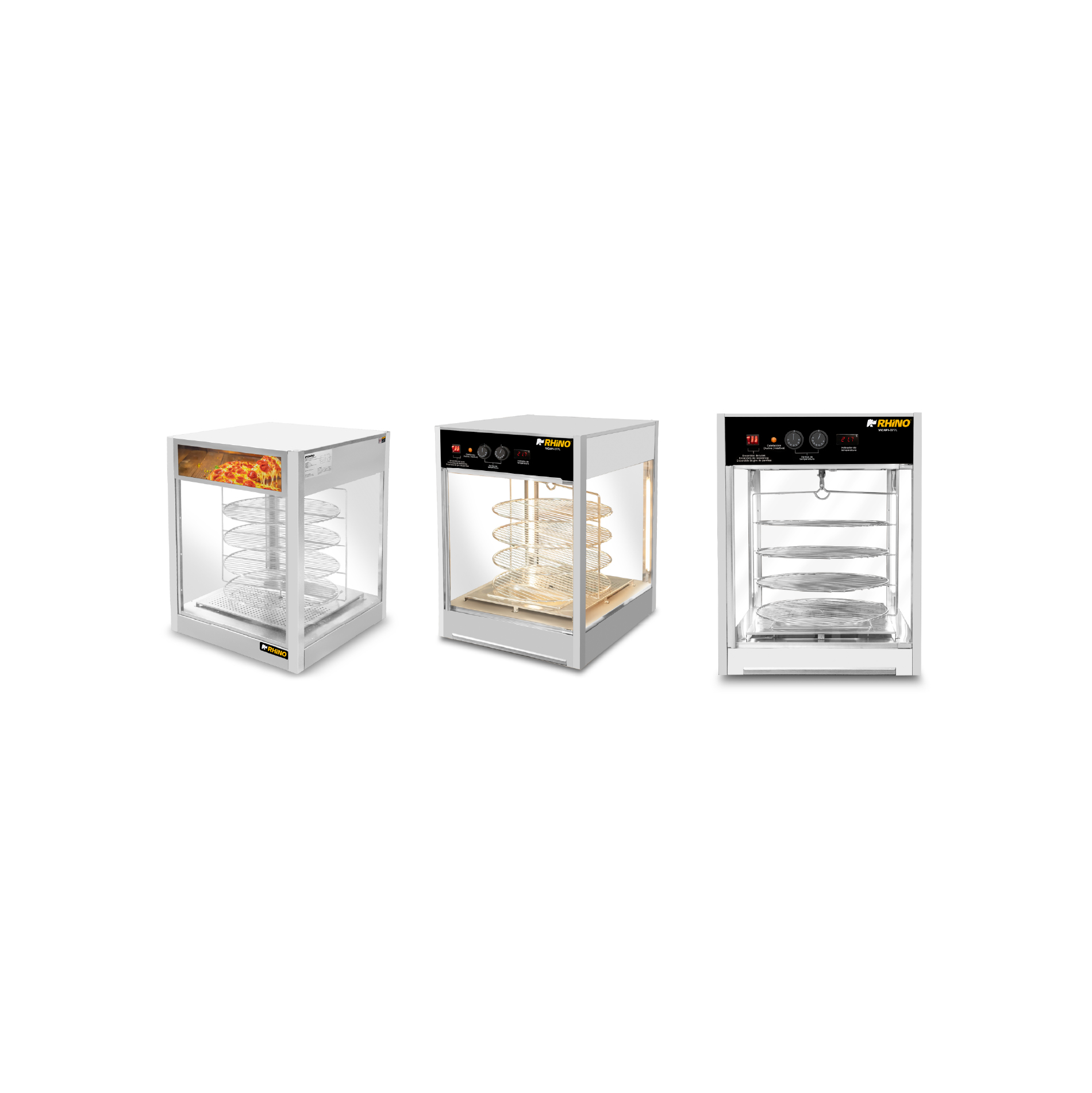 Vitrina Calentadora de Pizza 177L