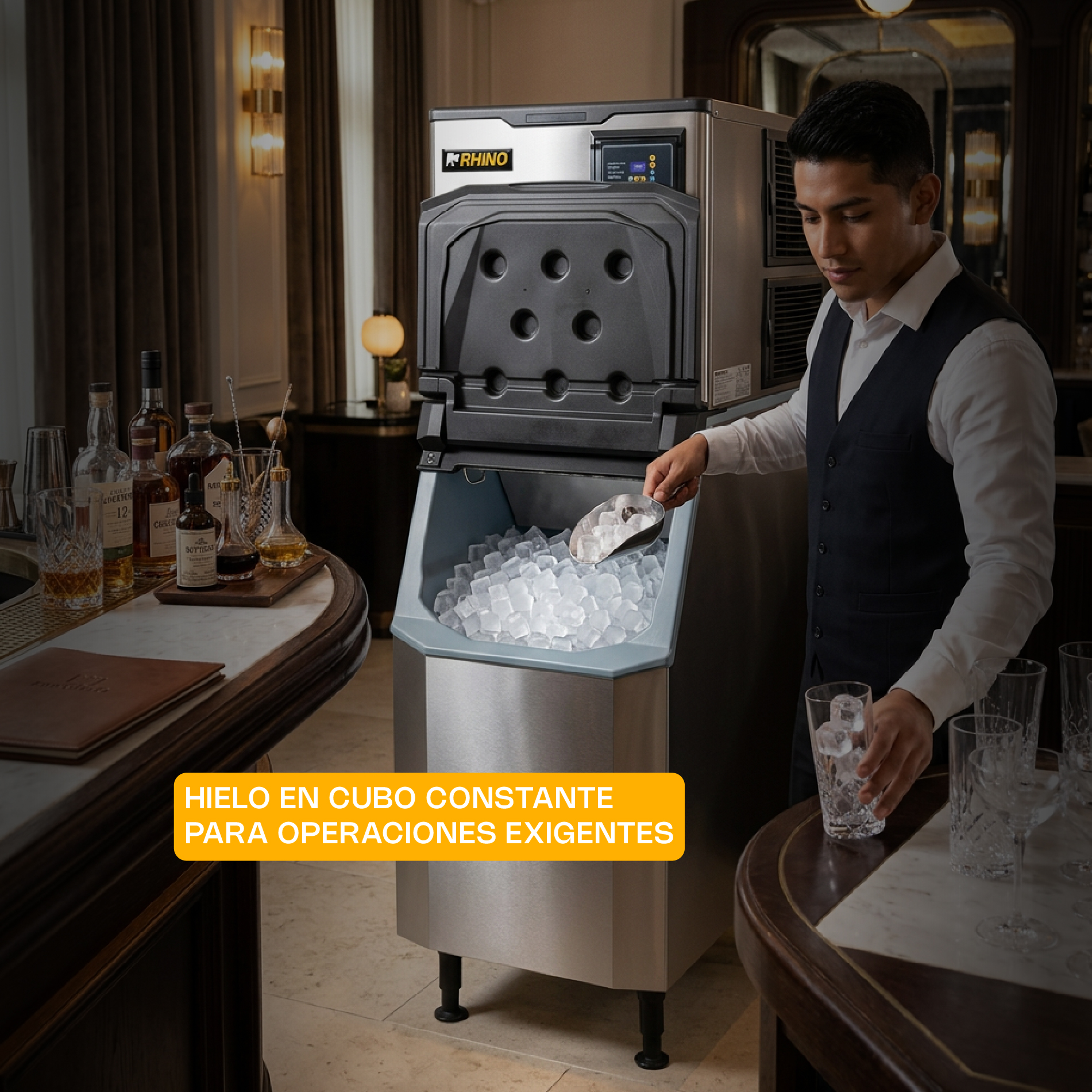 Fábrica de Hielo en Cubo 230 kg
