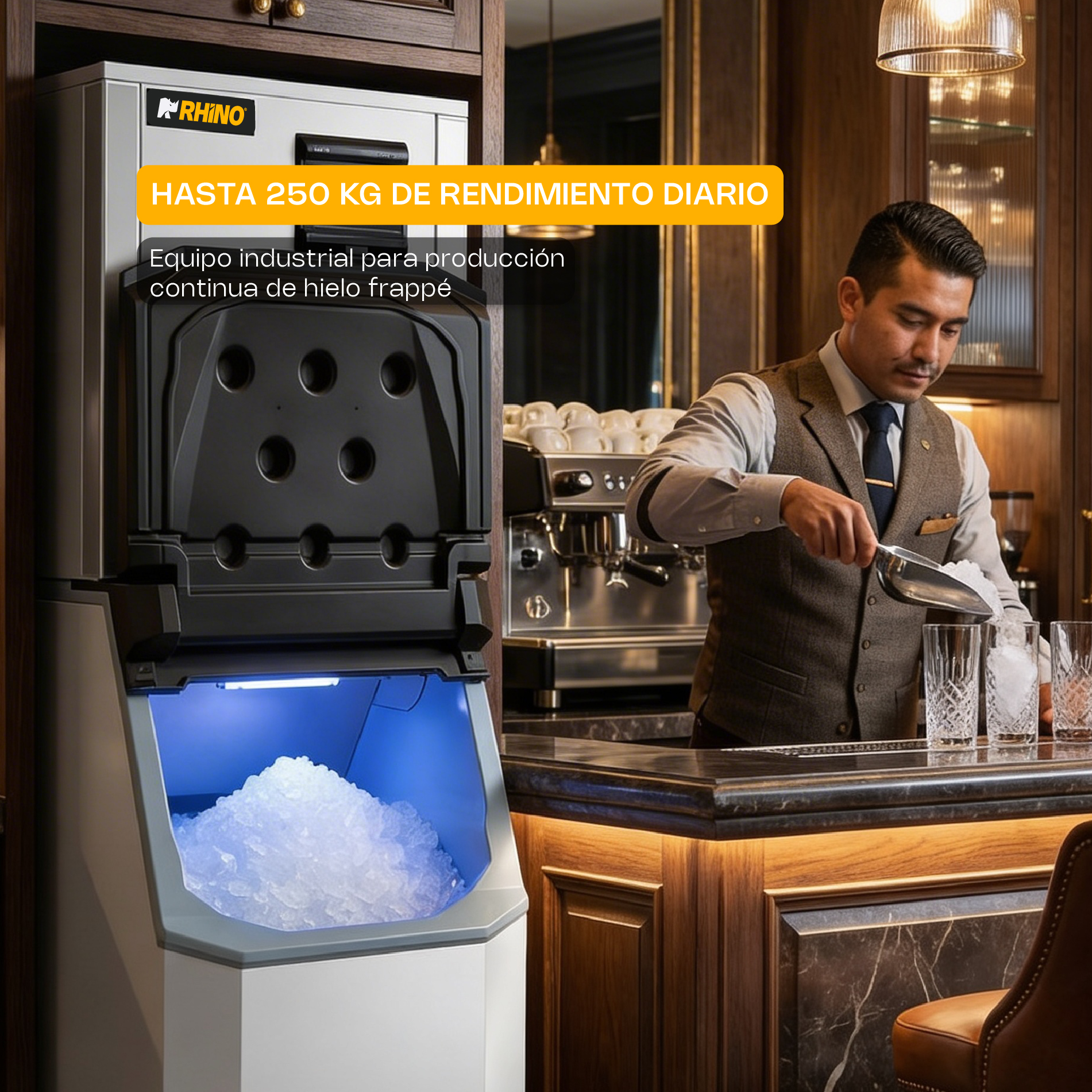 Fábrica de Hielo Frappé 250 kg