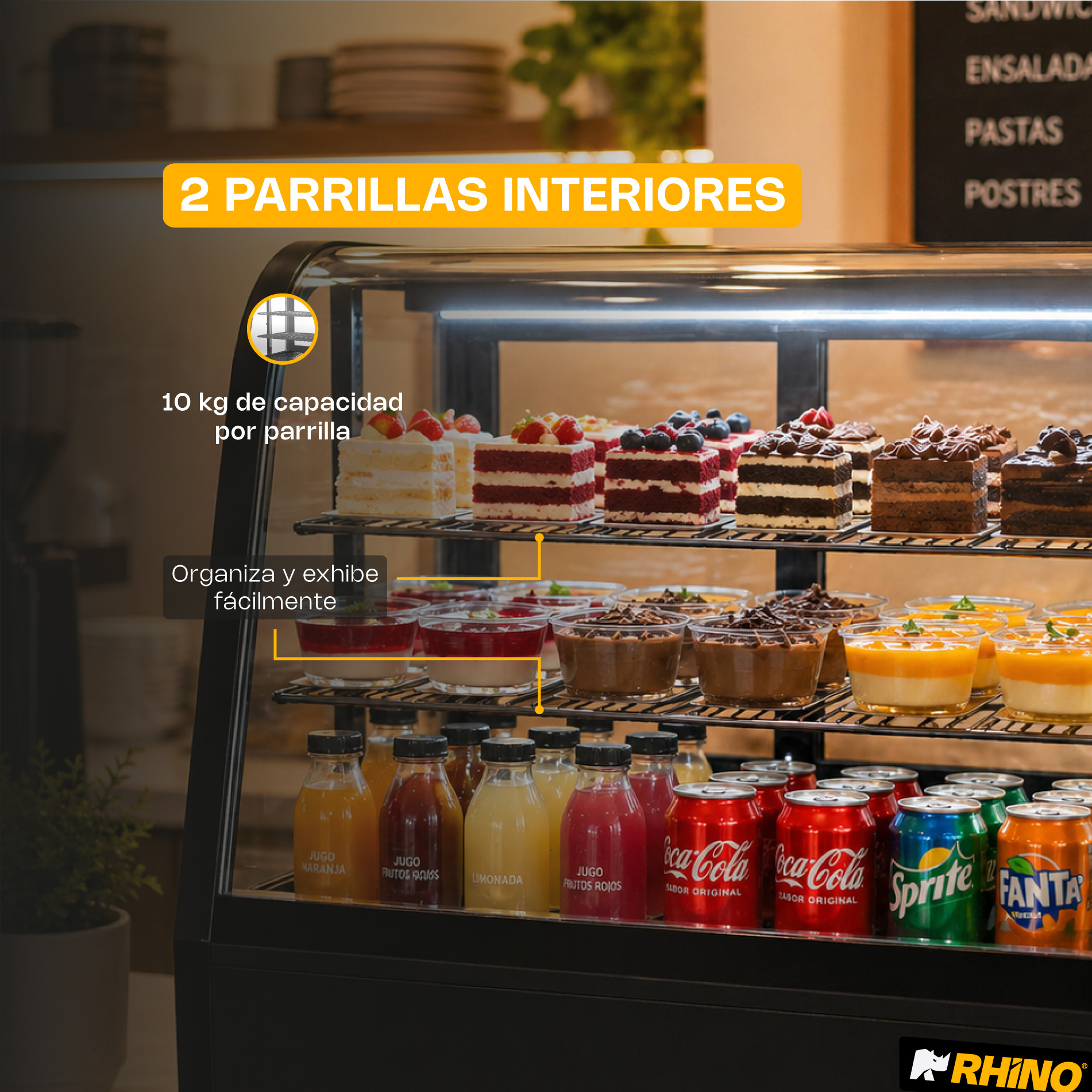 Vitrina Refrigerada de Mostrador 76 L