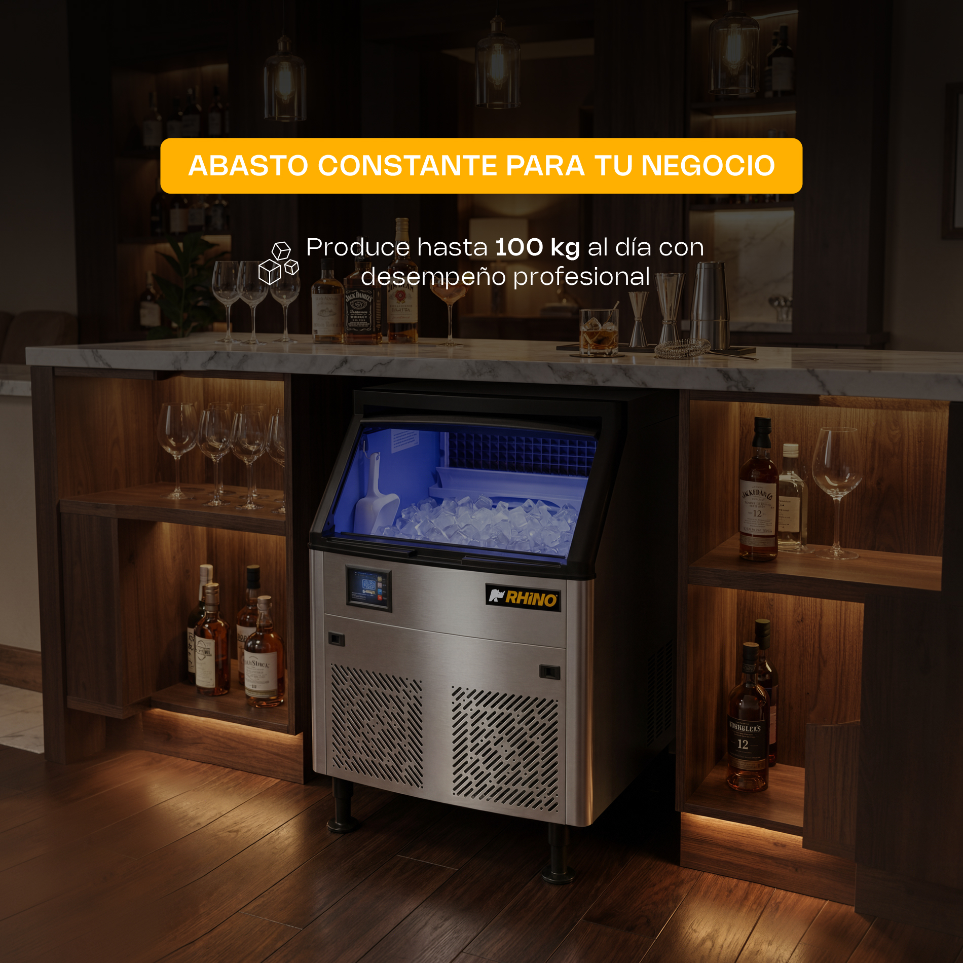 Fábrica de Hielo en Cubo 100 kg
