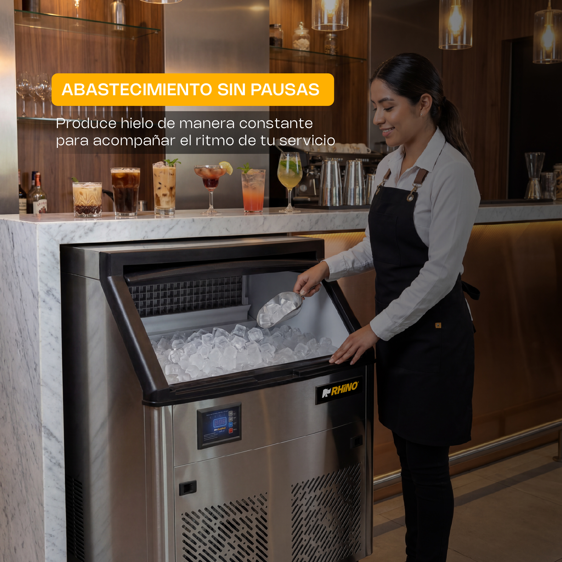Fábrica de Hielo en Cubo 100 kg