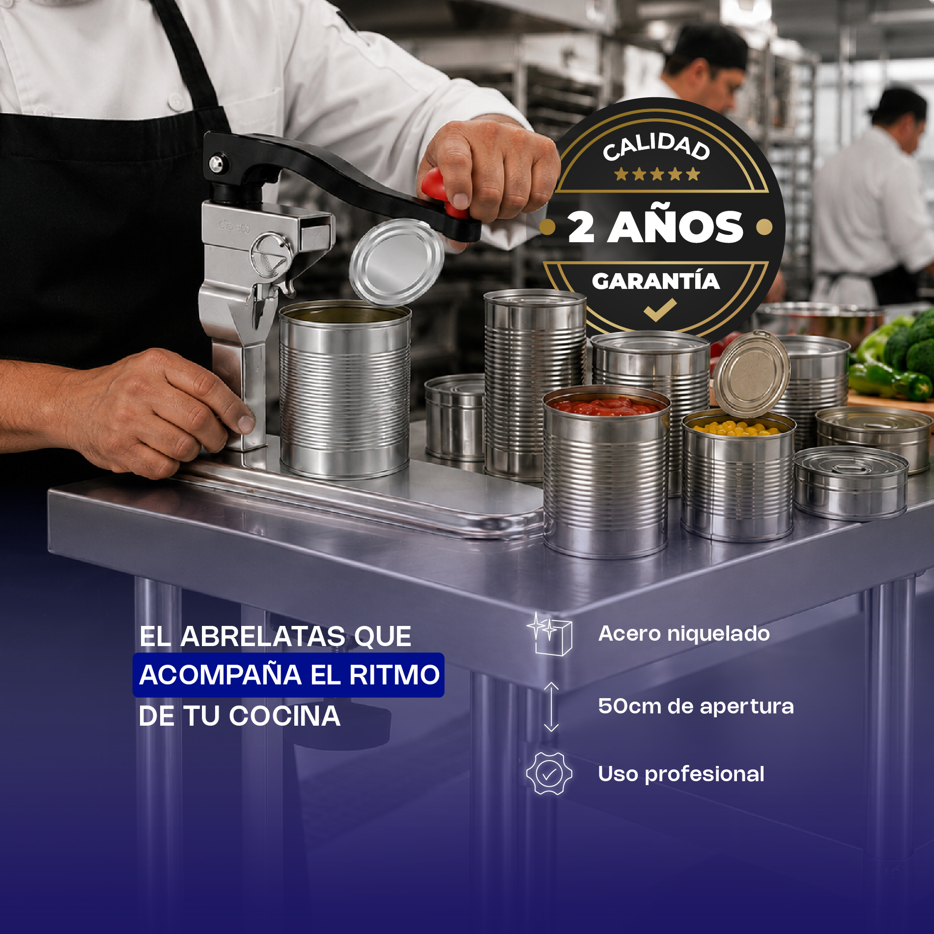 Abrelatas Industrial de 55 cm