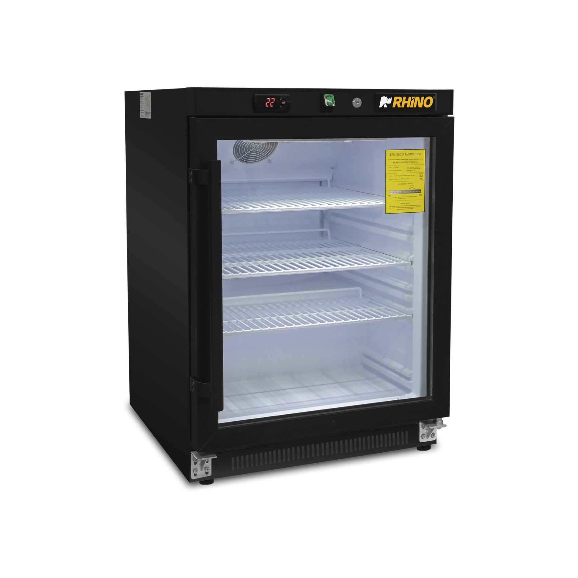 Refrigerador Vertical Puerta de Cristal