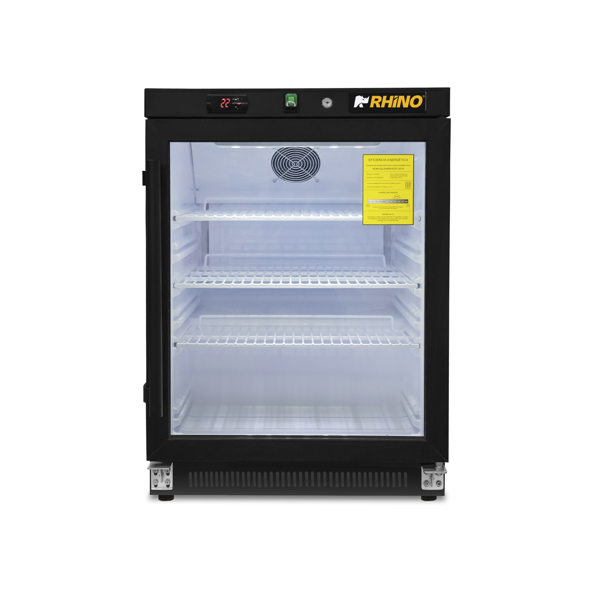 Refrigerador Vertical Puerta de Cristal
