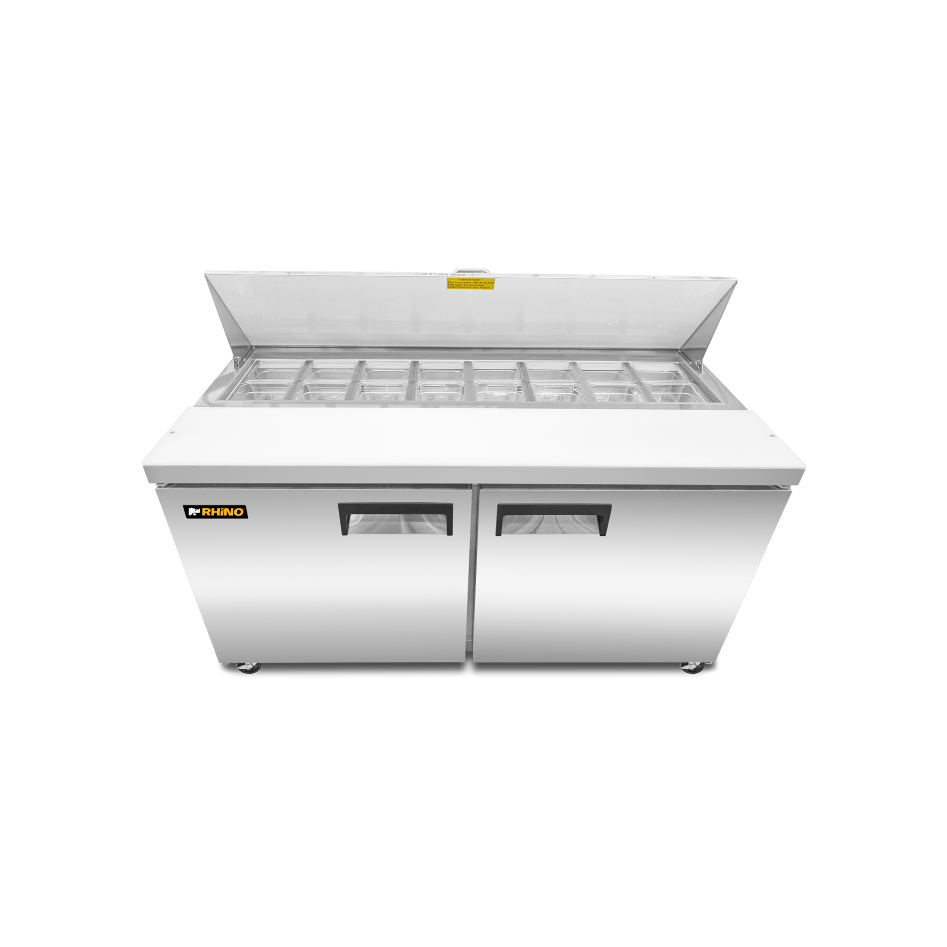 Mesa Refrigerada de Acero Inoxidable para Preparación 15.2 pies | MERSAL-60