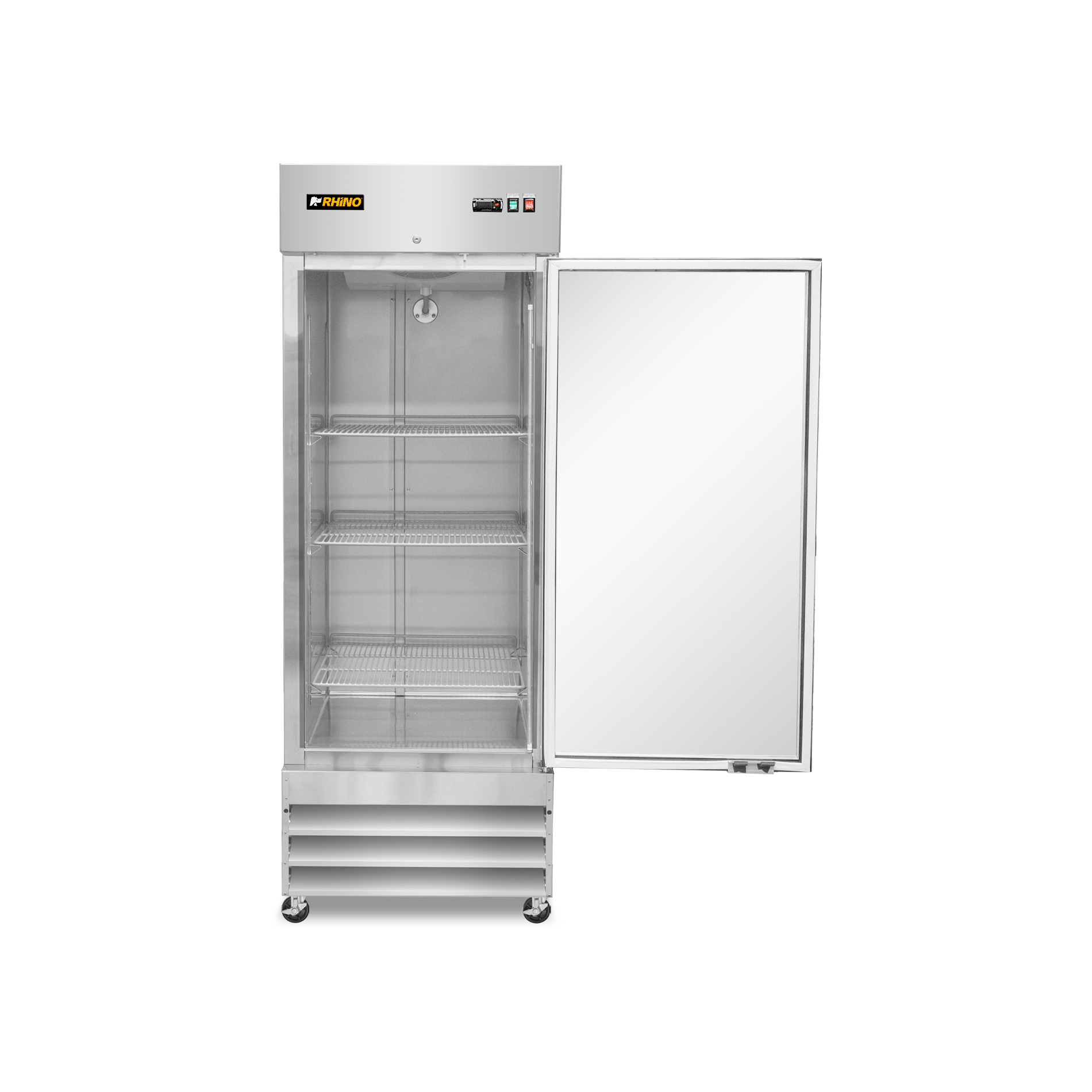 Congelador Vertical de Acero Inoxidable con Puerta de Cristal 21 pies
