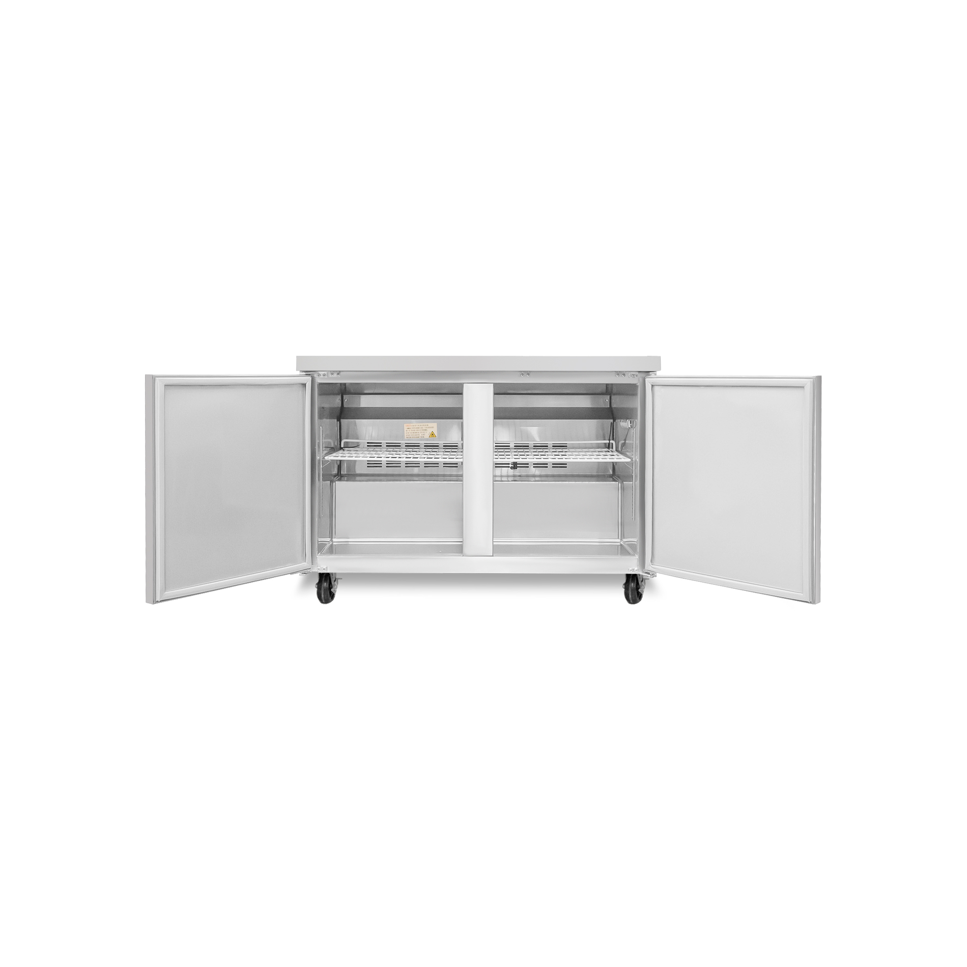 Mesa Refrigerada Bajo Barra de Acero Inoxidable 7.6 pies
