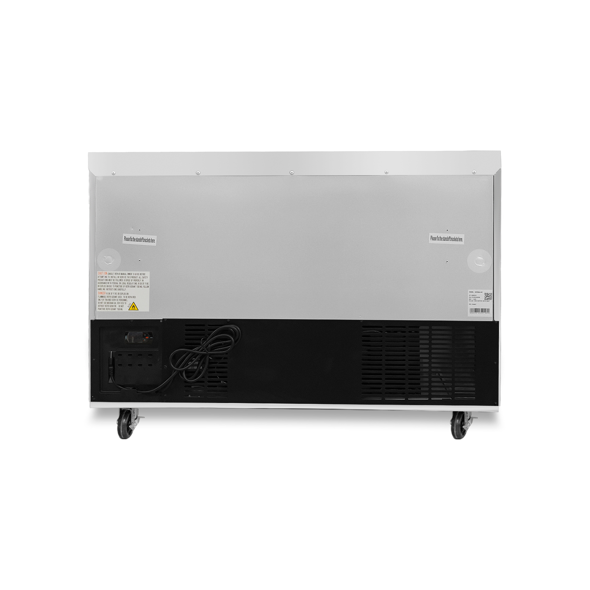 Mesa Refrigerada Bajo Barra de Acero Inoxidable 7.6 pies